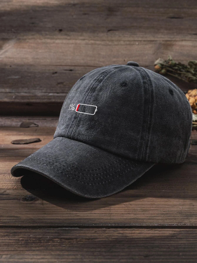 Gorra negra bateria 1% - 2412