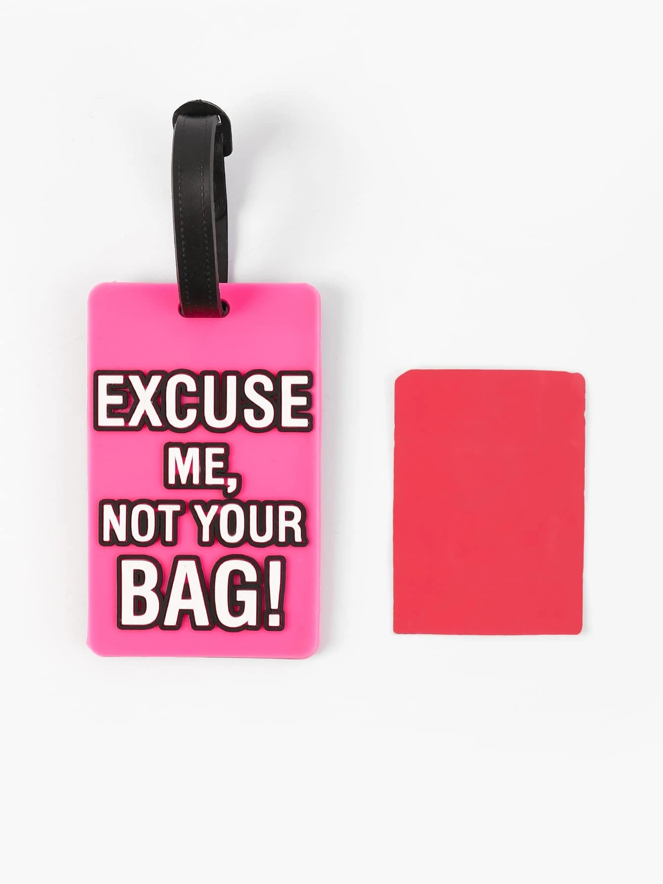 Etiqueta de equipaje rosa - 2594