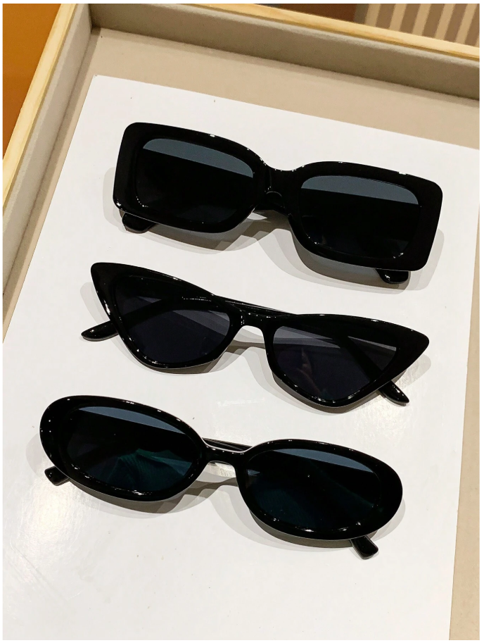 Lentes 3 pack negros - 2704