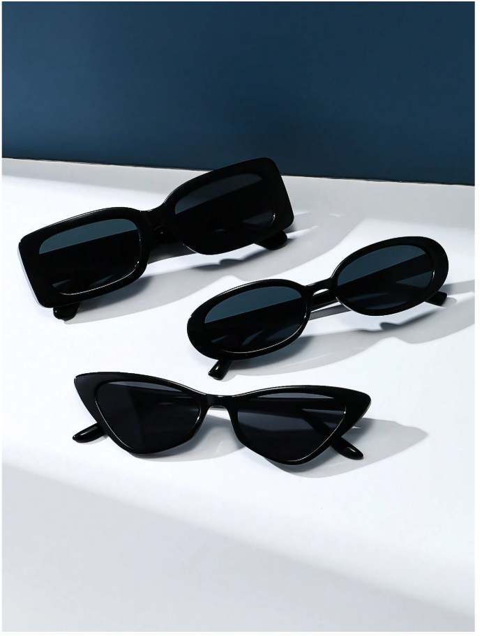Lentes 3 pack negros - 2704