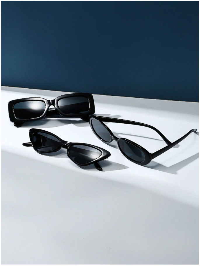 Lentes 3 pack negros - 2704