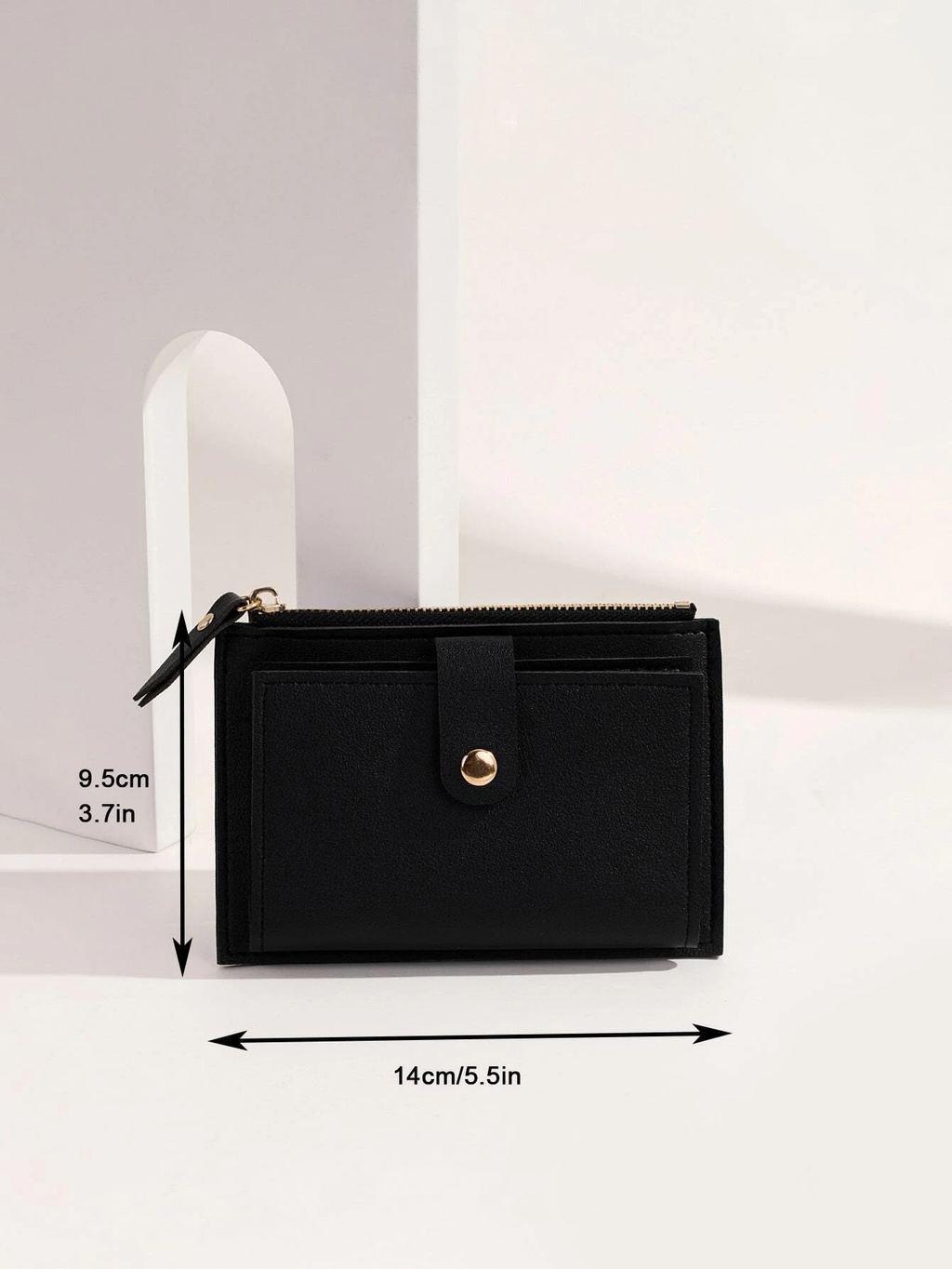 Billetera mini monedero negro - 2830