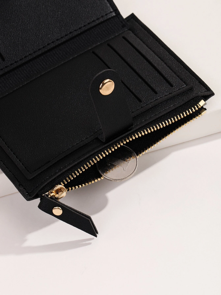 Billetera mini monedero negro - 2830