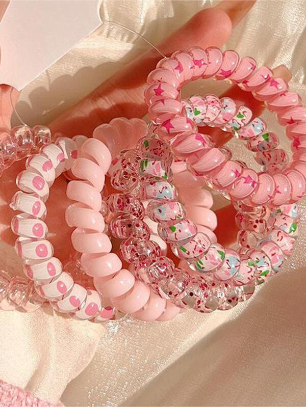 Colas 6 pack espirales rosa - 3189