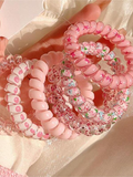 Colas 6 pack espirales rosa - 3189