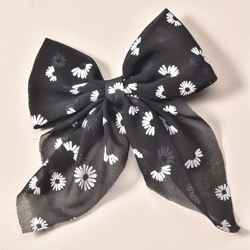 Lazos negro estampado floral - 3808