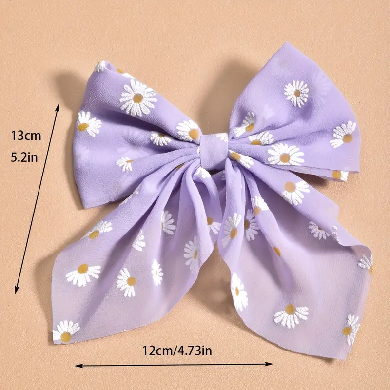 Lazos púrpura estampado floral - 3809