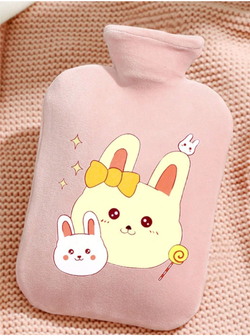 Bolsas térmica rosa con textura conejitos - 4208