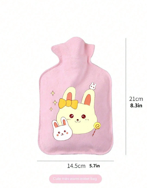 Bolsas térmica rosa con textura conejitos - 4208