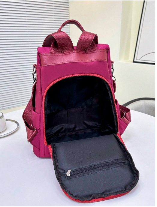Mochila rosa fucsia antirobo - 4624