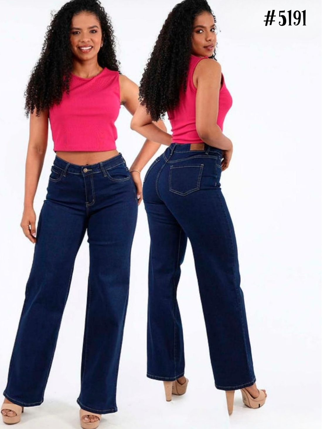 Pantalon pierna ancha Azul oscuro Lemon - 5191