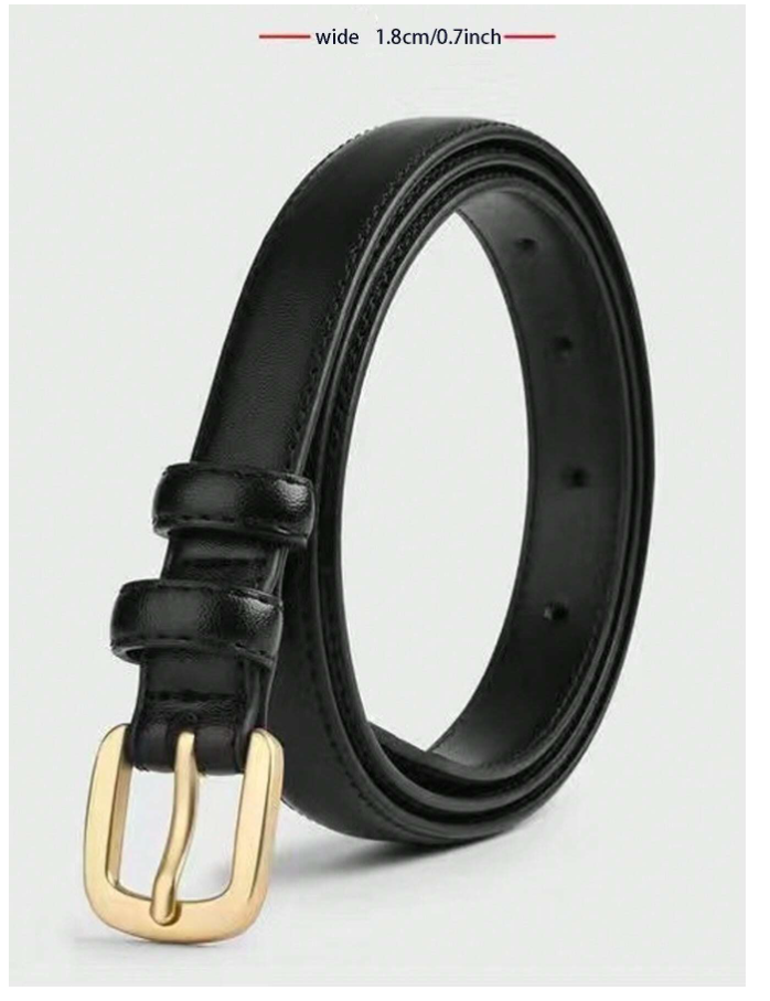 Cinturon 2 pack de cuerina negro & marrón - 5341