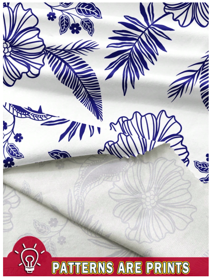 Vestido blanco mini estampado flores azules - 5559
