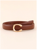 Cinturon marron hebilla en forma de C - 5652