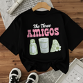 Camisa negra the three amigos - 5659