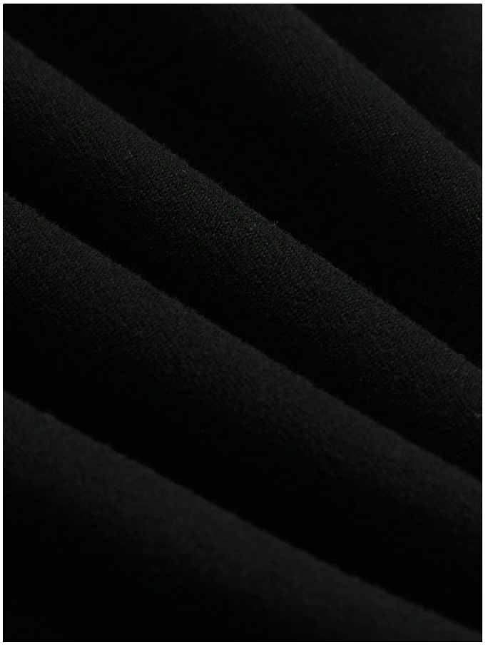 Vestido negro cuello cuadrado espalda descubierta - 5704