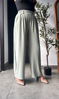 Pantalon verde de vestir bolsillos frontales - 5708VE