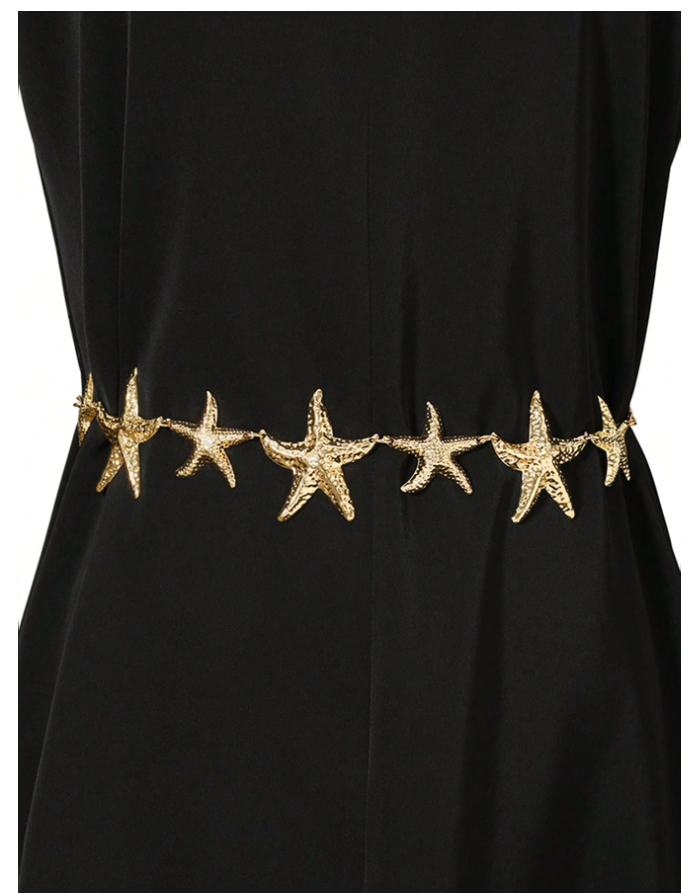 Cinturón Tipo Cadena de Estrellas de Mar – Detalle Marino - 5753