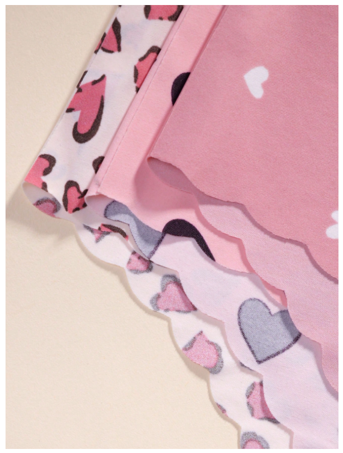 3 Pack Panty Sin Costuras Estampado Corazones – Comodidad y Romance - 5757