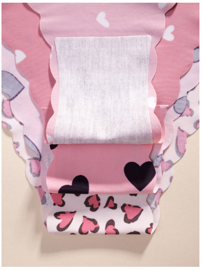 3 Pack Panty Sin Costuras Estampado Corazones – Comodidad y Romance - 5757