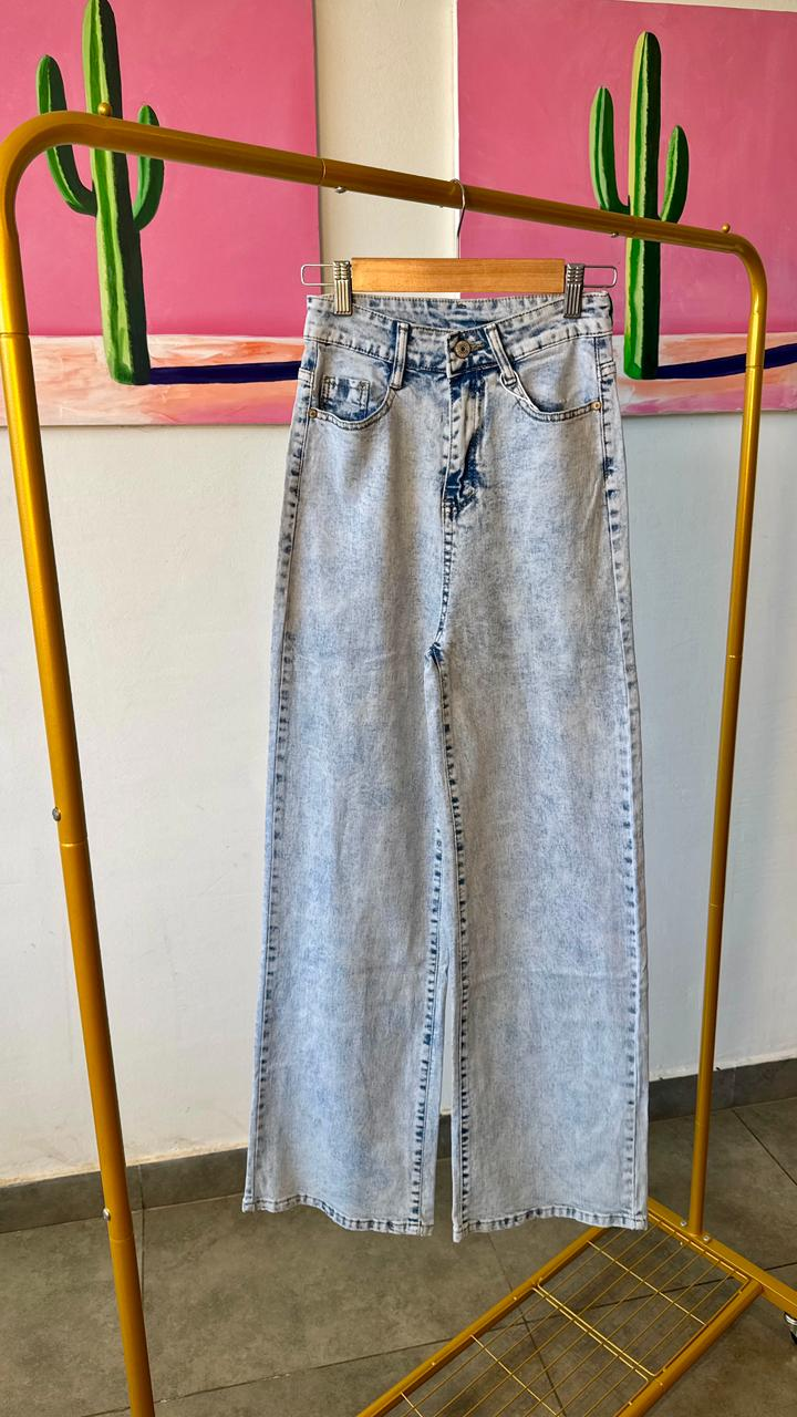 Pantalon pierna ancha azul prelavado Surprise jeans - 5765