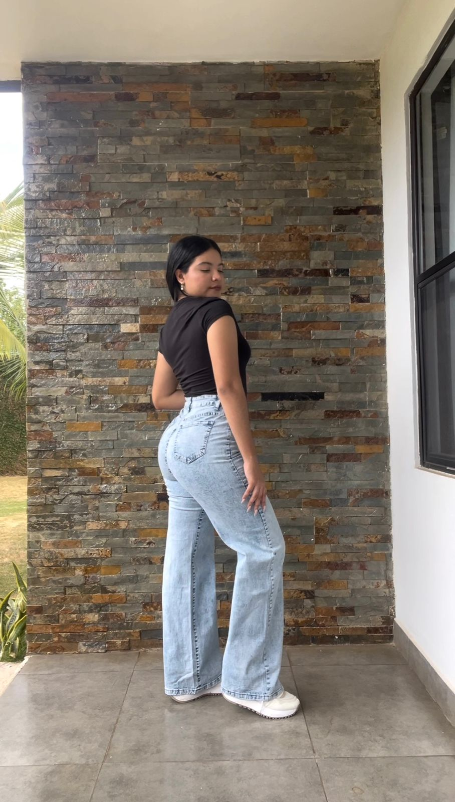 Pantalon pierna ancha azul prelavado Surprise jeans - 5765
