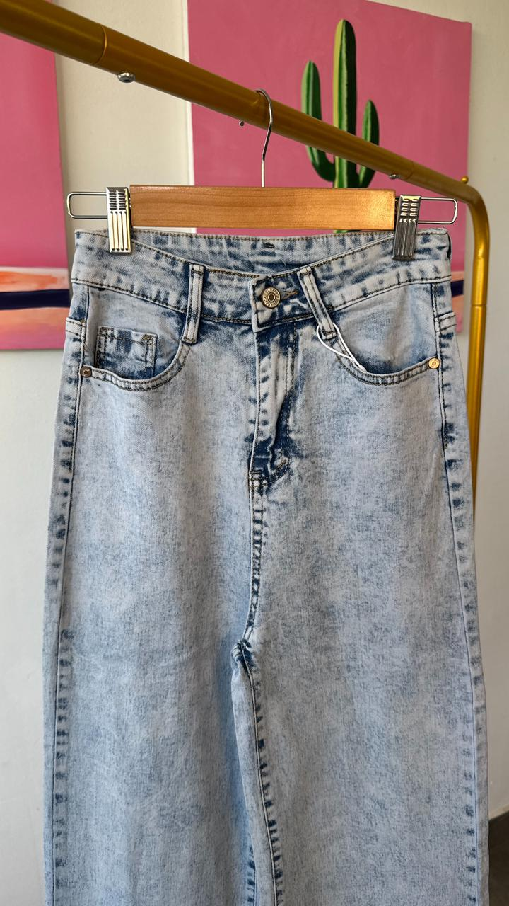 Pantalon pierna ancha azul prelavado Surprise jeans - 5765