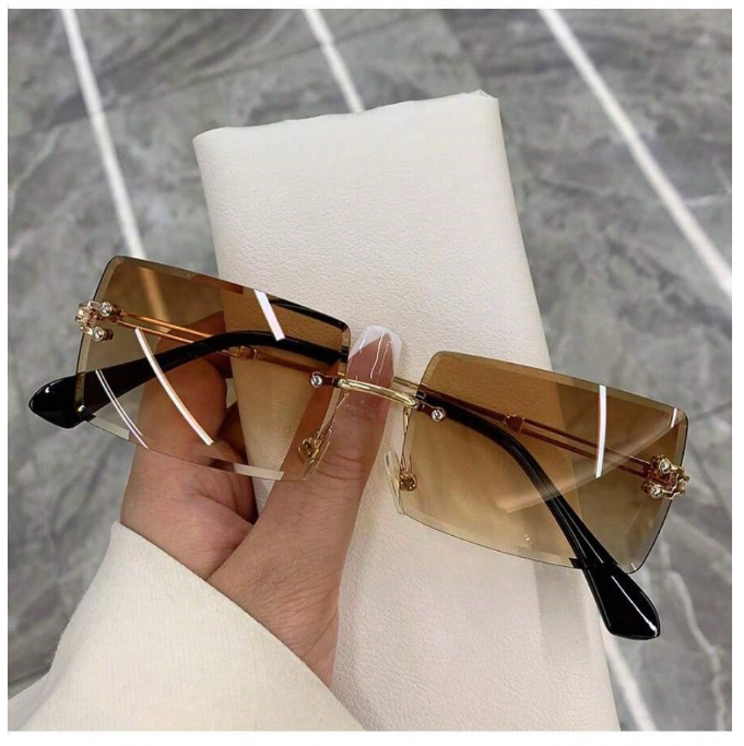 Lentes sin marco color te dorado - 5804