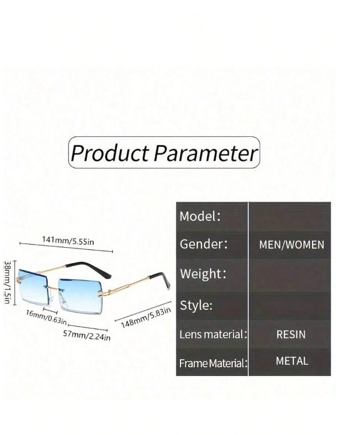 Lentes sin marco color te dorado - 5804