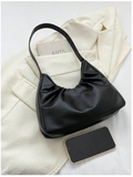 Cartera negra estilo plisada - 5807