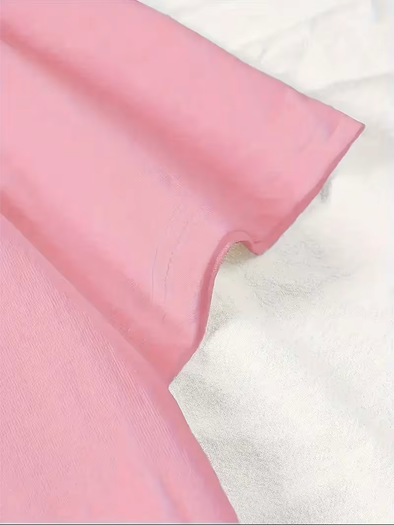 Camisa rosa 100% algodón estampada fitness oversize - 5823