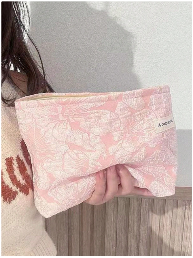 Cosmetiquera rosa floral - 5827