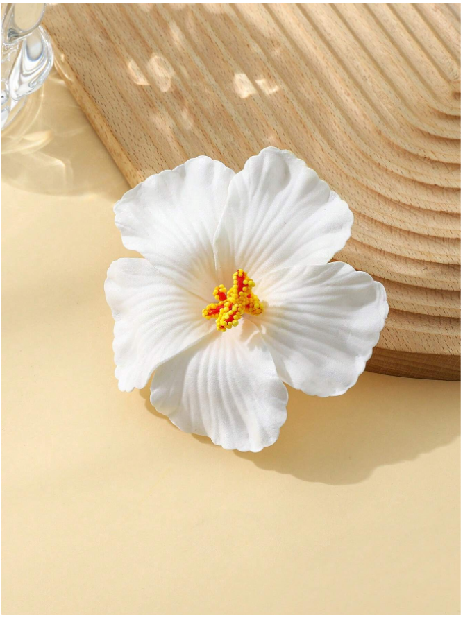 Pinza flor blanca - 5848
