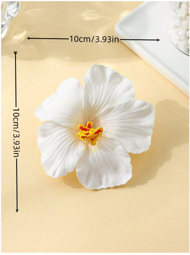 Pinza flor blanca - 5848
