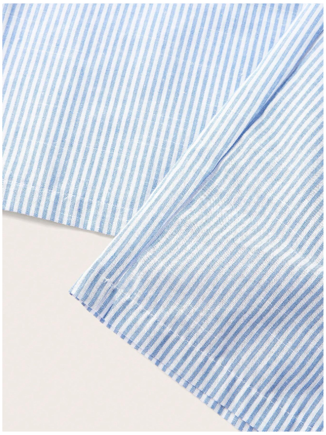 Enterizo a rayas azul & blanco sin mangas - 5852