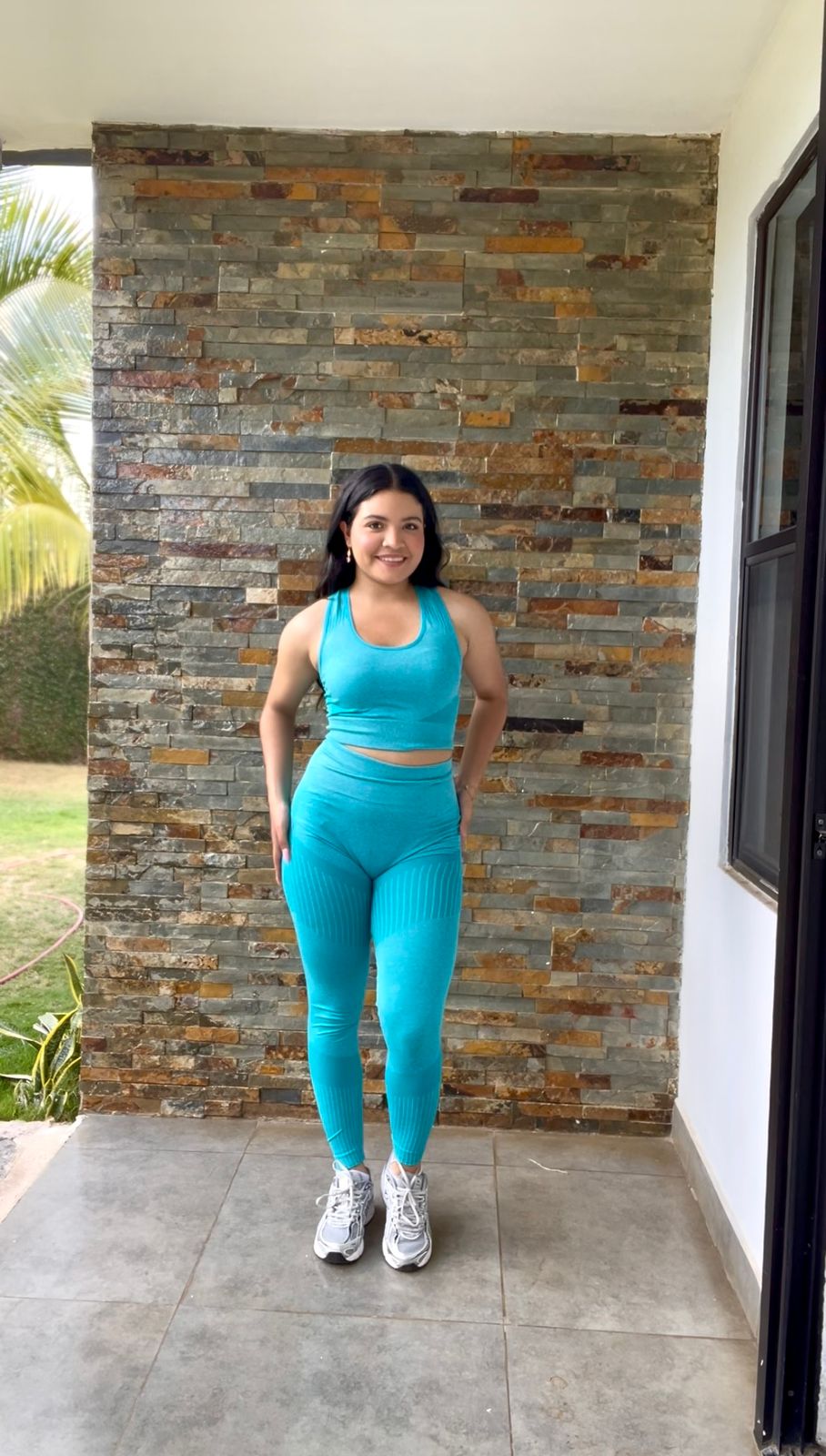 Set sport unitalla top & leggins largos - 5867