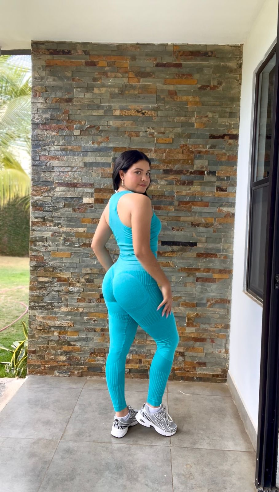 Set sport unitalla top & leggins largos - 5867