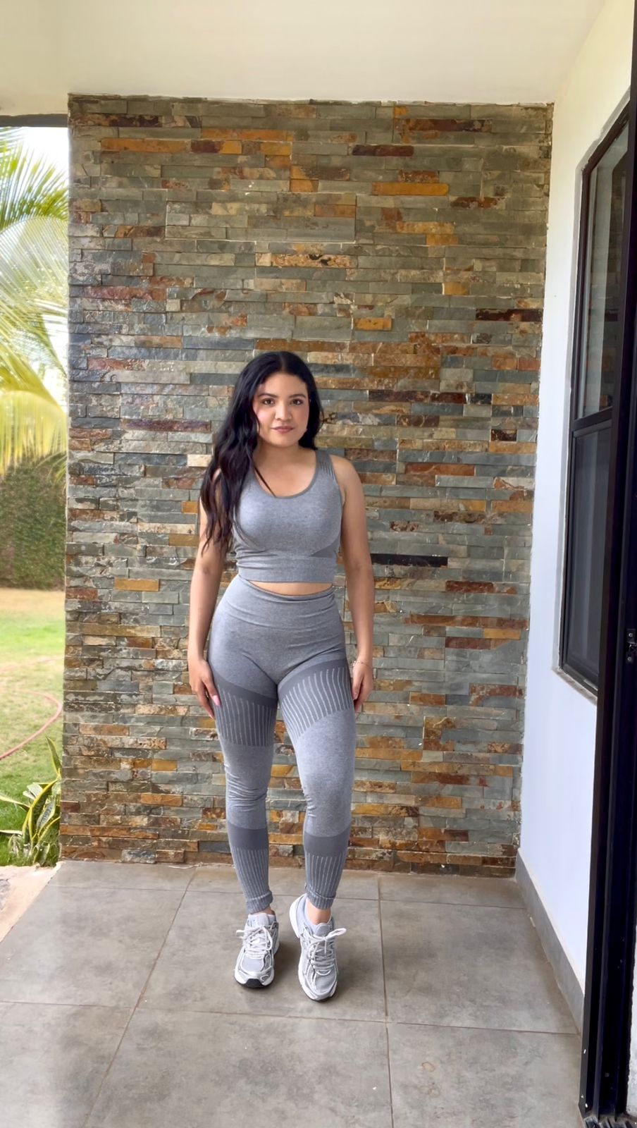 Set sport unitalla top & leggins largos - 5867