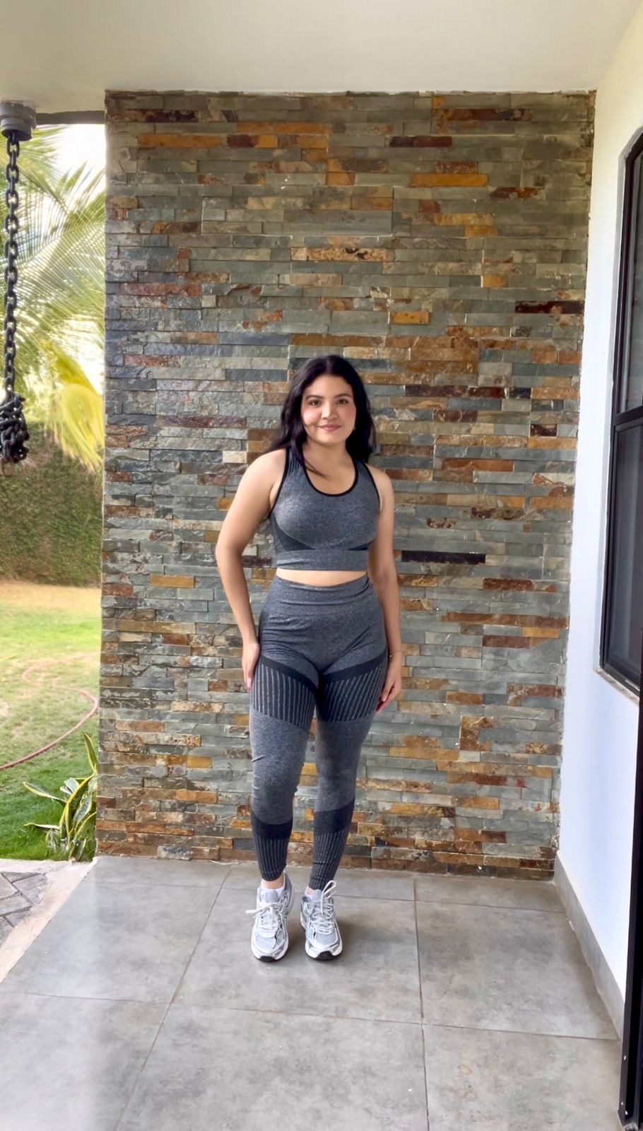 Set sport unitalla top & leggins largos - 5867
