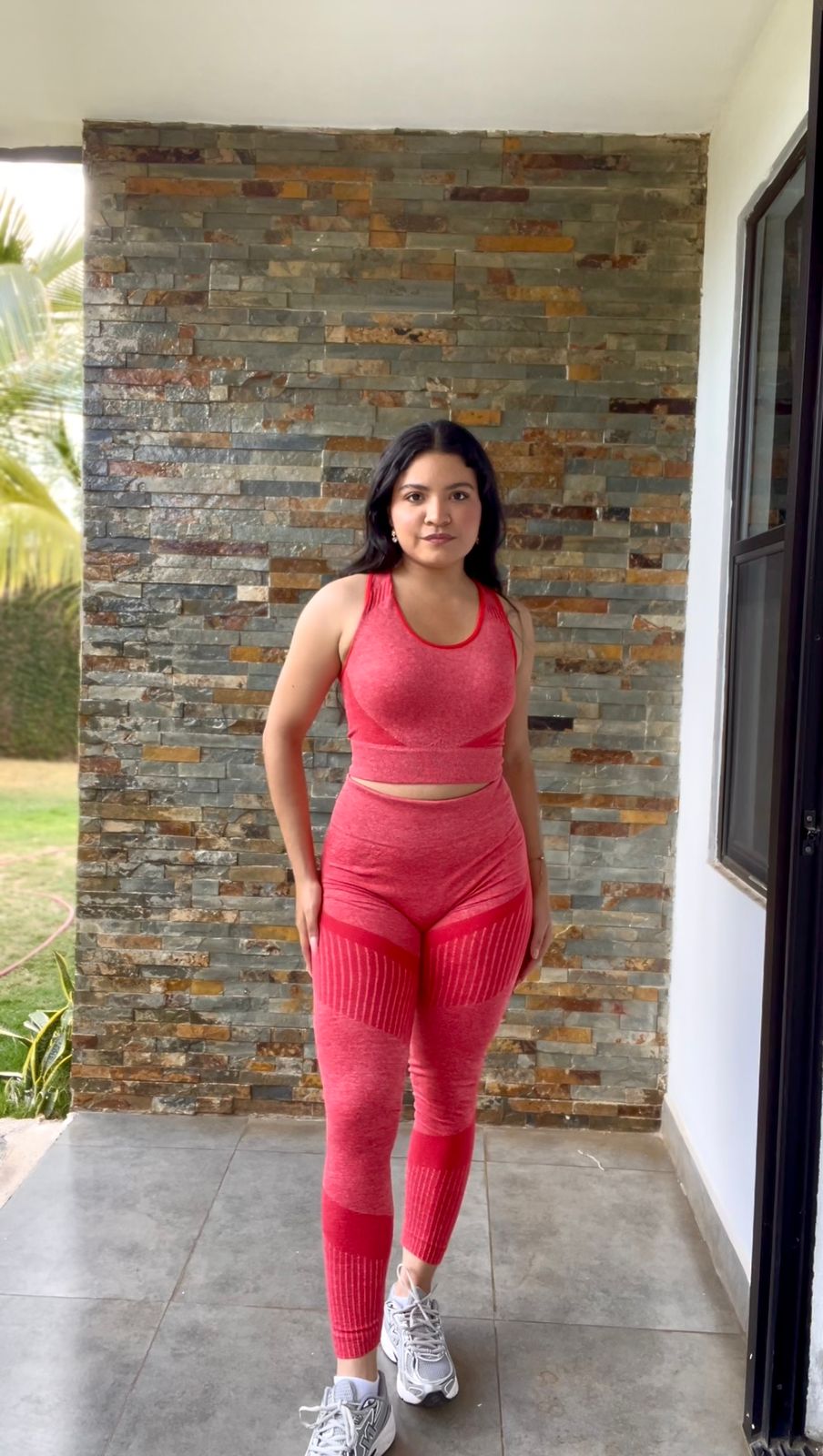 Set sport unitalla top & leggins largos - 5867