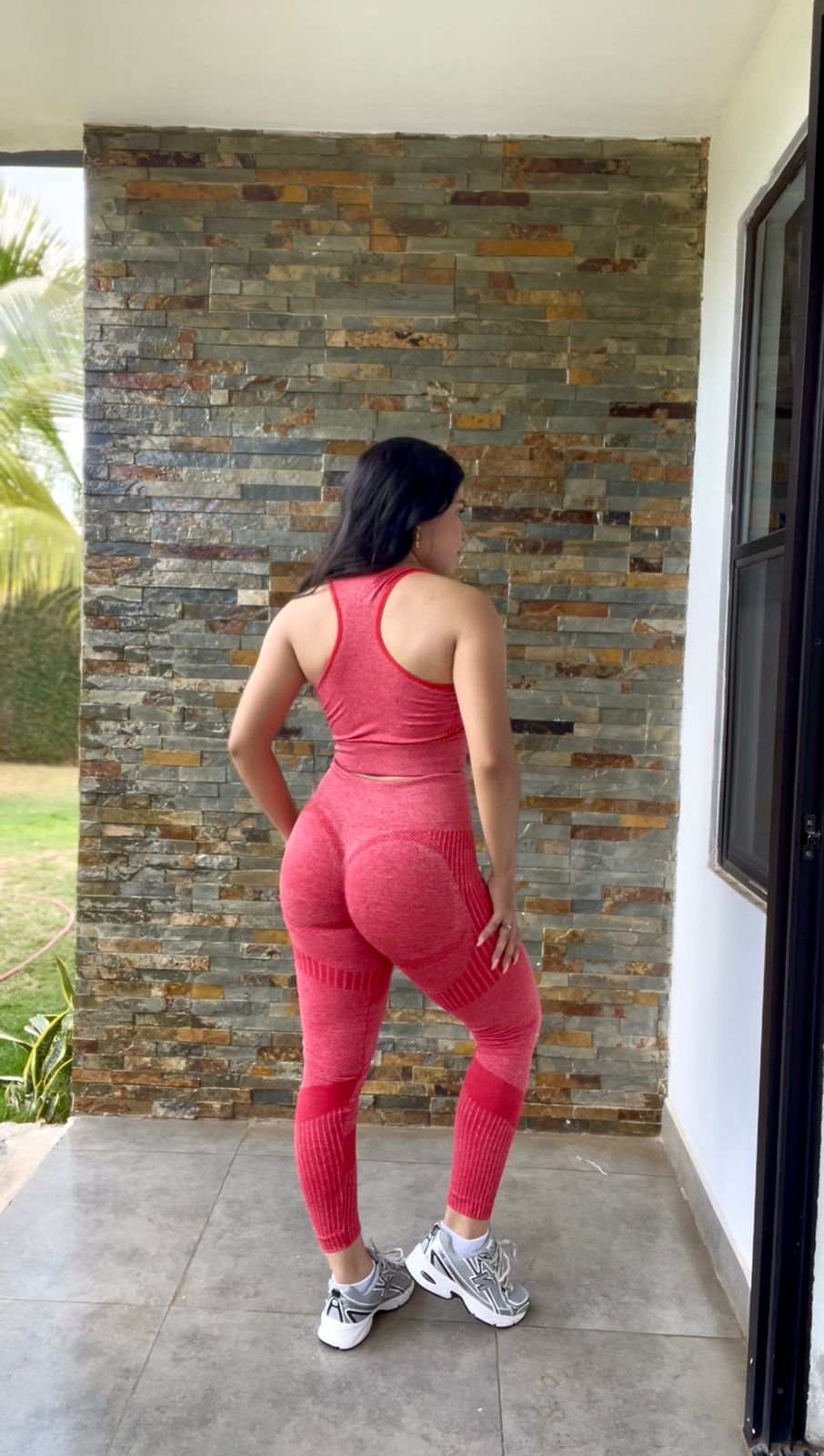 Set sport unitalla top & leggins largos - 5867