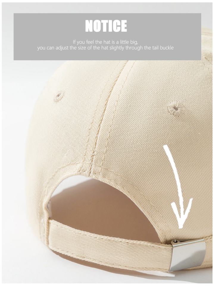 Gorra beige con flor bordada - 5879