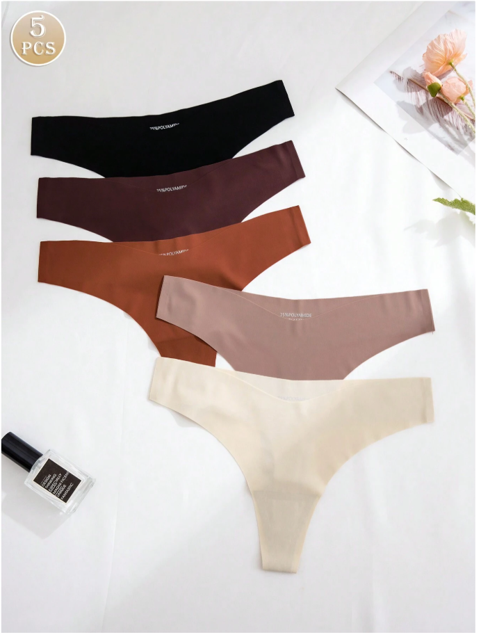 5 pack panty sin costuras tonos oscuros - 5896