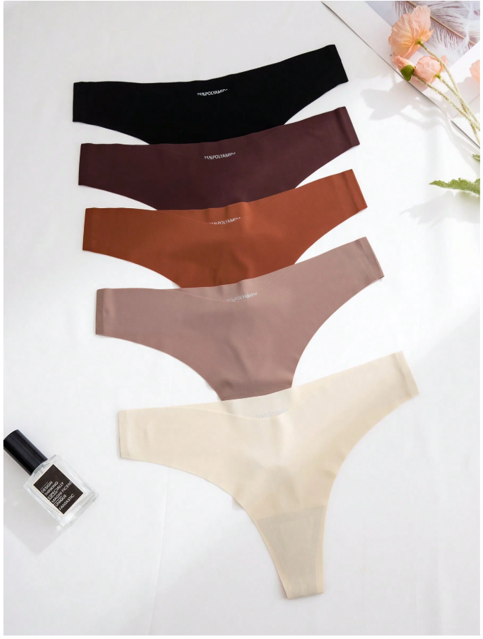 5 pack panty sin costuras tonos oscuros - 5896
