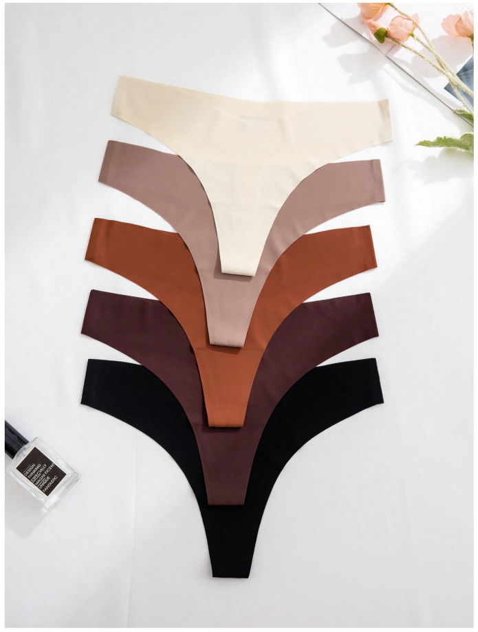 5 pack panty sin costuras tonos oscuros - 5896