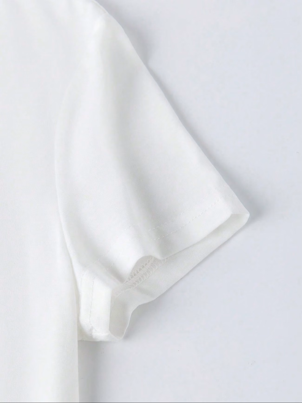 Camisa blanca 100% algodón estampada perritos oversize - 5908