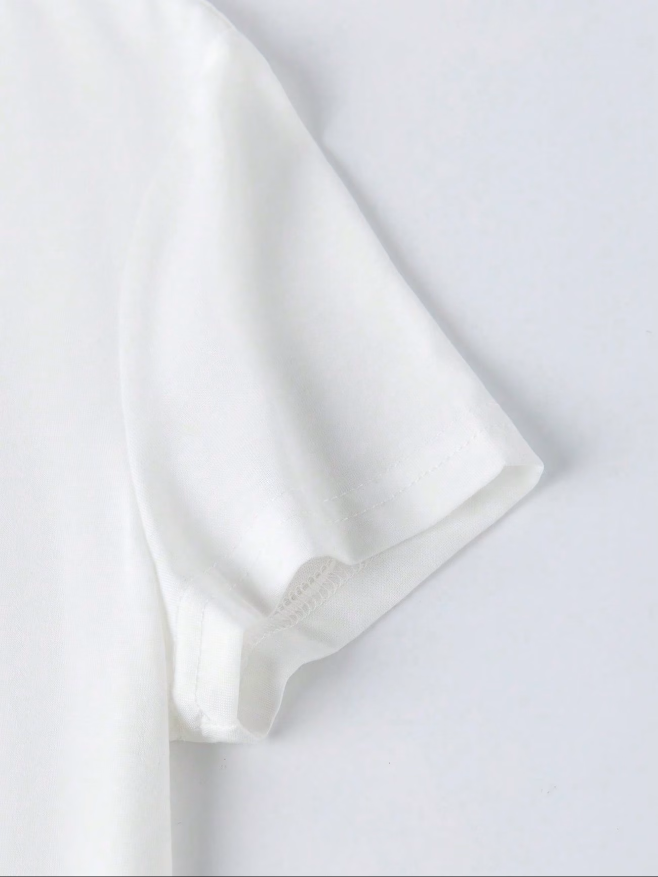 Camisa blanca 100% algodón estampada perritos oversize - 5908