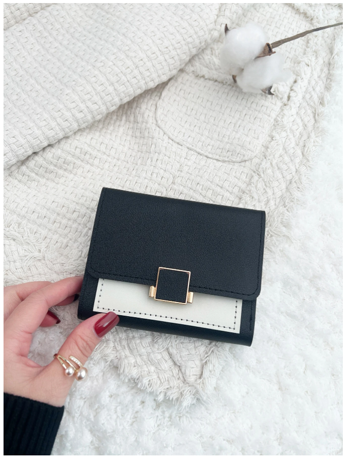 Billetera mini blanco & negro - 5913