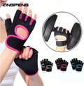 Guante p/gym rosa fucsia con negro - 5917