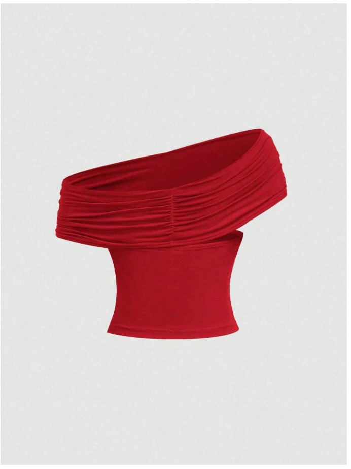 Crop top rojo 3 formas de uso - 5924